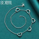 Heart Pendant Necklace 925 Silver for Women