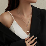 Baroque Pearl Pendant Necklace 925 Sterling Silver Tassel Necklaces
