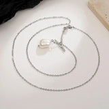 Baroque Pearl Pendant Necklace 925 Sterling Silver Tassel Necklaces