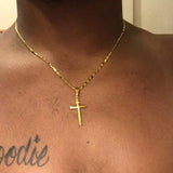 24K Cross Pendant Plated Necklace Men's & Women's Jewelry Gift
