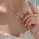 925 Silver Moonstone Pendant Necklace Women