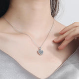 925 Silver Forever Love Heart CZ Pendant