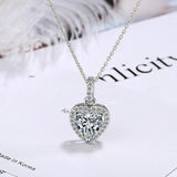 925 Silver Forever Love Heart CZ Pendant