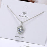 925 Silver Forever Love Heart CZ Pendant