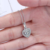 925 Silver Forever Love Heart CZ Pendant