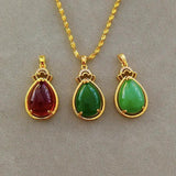 24k 999 Pure Gold Necklace Solid Collarbone Chain Jewelry