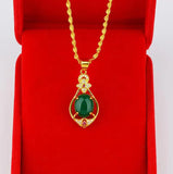 24k 999 Pure Gold Necklace Solid Collarbone Chain Jewelry