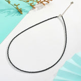 Heart Necklace 2mm Natural Stone Tourmaline Chokers Spinel Necklace