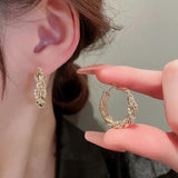 Sparkling CZ Hoop Earrings for Women