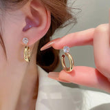 Sparkling CZ Hoop Earrings for Women