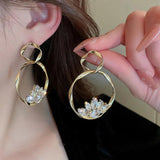Sparkling CZ Hoop Earrings for Women