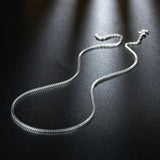 4MM 925 Silver Box Chain Necklace
