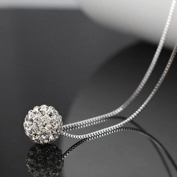 925 Silver Shambhala Short Chain Necklace for Women