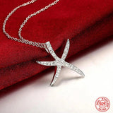 925 Silver Star Necklaces Chains For Women Jewelry
