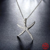 925 Silver Star Necklaces Chains For Women Jewelry