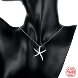 925 Silver Star Necklaces Chains For Women Jewelry