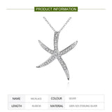 925 Silver Star Necklaces Chains For Women Jewelry