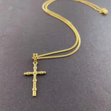 24K Cross Pendant Necklace for Women & Men