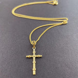 24K Cross Pendant Necklace for Women & Men