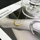 14k Real Charm Square Chain Necklace for Women High Temperament Jewelry