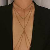 Sexy Copper Sequins Body Chain Jewelry for Women