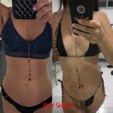 Sexy Copper Sequins Body Chain Jewelry for Women