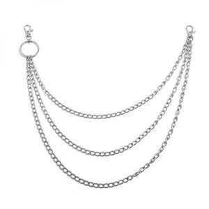 Big Ring Pendant KeyChain Women Belt Rock Punk Pant Chain Belt