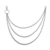 Big Ring Pendant KeyChain Women Belt Rock Punk Pant Chain Belt