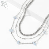 Beaded Waist Chain Crystal Belly Chain for Women and Girls