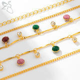 Beaded Waist Chain Crystal Belly Chain for Women and Girls