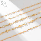Beaded Waist Chain Crystal Belly Chain for Women and Girls