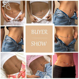 Beaded Waist Chain Crystal Belly Chain for Women and Girls