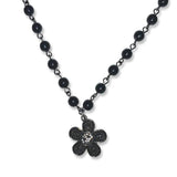 Sunflower Pearl Beads Pendant Choker Necklace