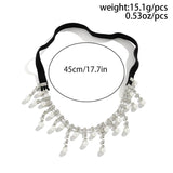 Sexy Rhinestones Pearl Tassel Leg Thigh Chain for Women