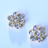 Flower Crystal Chest Stickers Neck Jewelry for Women