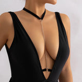 Sexy Elastic Belt Band Belly Neck Chain for Women Body Bikini