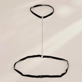 Sexy Elastic Belt Band Belly Neck Chain for Women Body Bikini