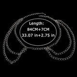 Multilayer Metal Women's Waist Chain Belt