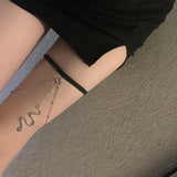 Sexy Stretch Snake Long Leg Chain Y2k Body Jewelry For Women