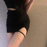 Sexy Stretch Snake Long Leg Chain Y2k Body Jewelry For Women