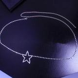 Crystal Heart Star Waist Chain Belt Bling Bikini Body Jewelry