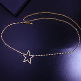Crystal Heart Star Waist Chain Belt Bling Bikini Body Jewelry