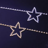 Crystal Heart Star Waist Chain Belt Bling Bikini Body Jewelry