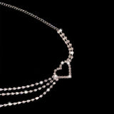 Crystal Heart Star Waist Chain Belt Bling Bikini Body Jewelry
