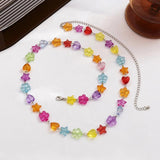 Acrylic Boho Beaded Belly Chain Necklace Multicolor Waist Belt Sexy