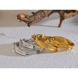 316l Stainless Steel Round Hoop Earrings Minimalist Jewelry Women Gift