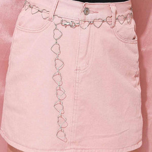 Metal Waist Belt for Women Hip Hop Punk Girl Jewelry