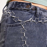 Metal Waist Belt for Women Hip Hop Punk Girl Jewelry