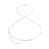 Sexy Rhinestone Tassel Body Chain Necklace for Women Y2K Accessories