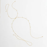Sexy Rhinestone Tassel Body Chain Necklace for Women Y2K Accessories